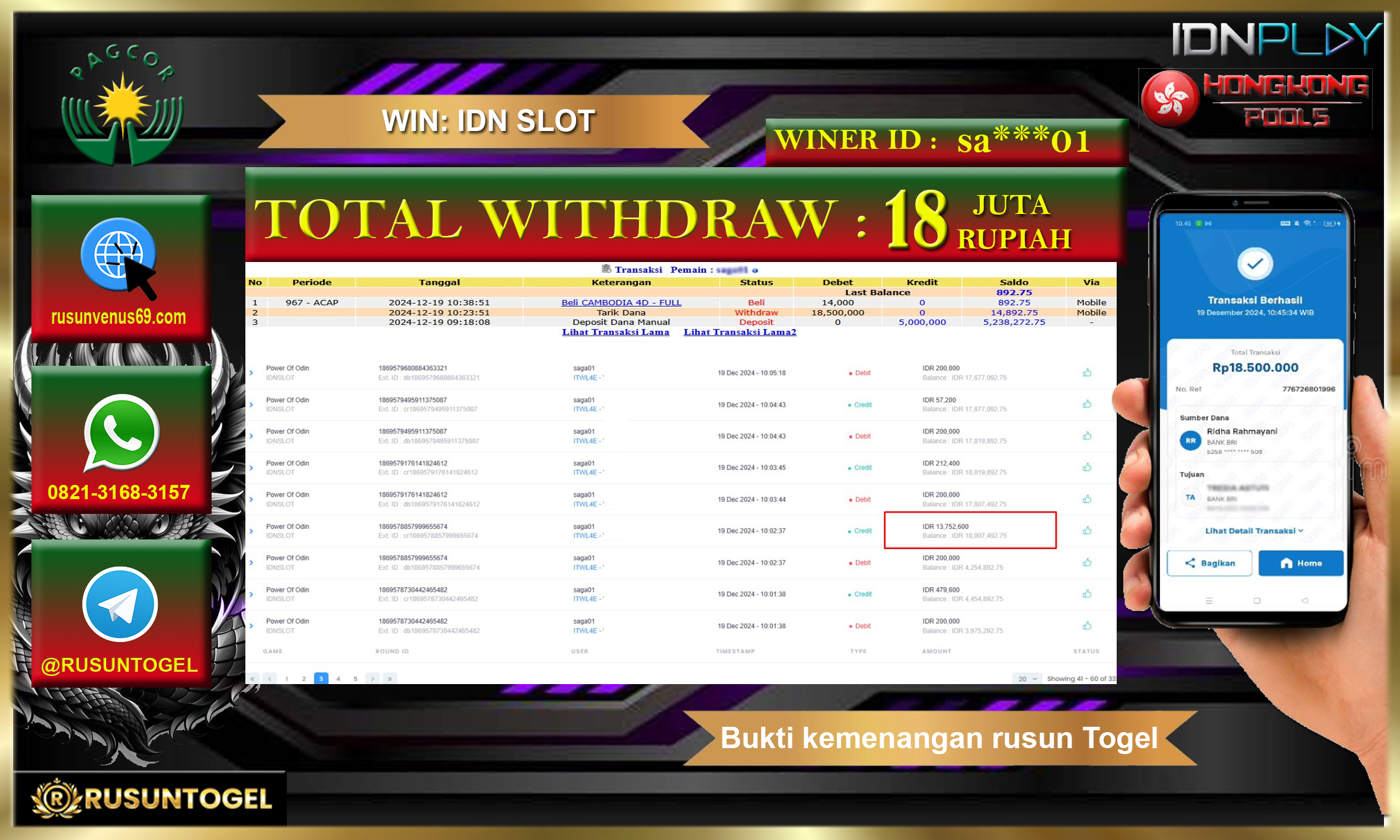 PREDIKSI RUSUNTOGEL